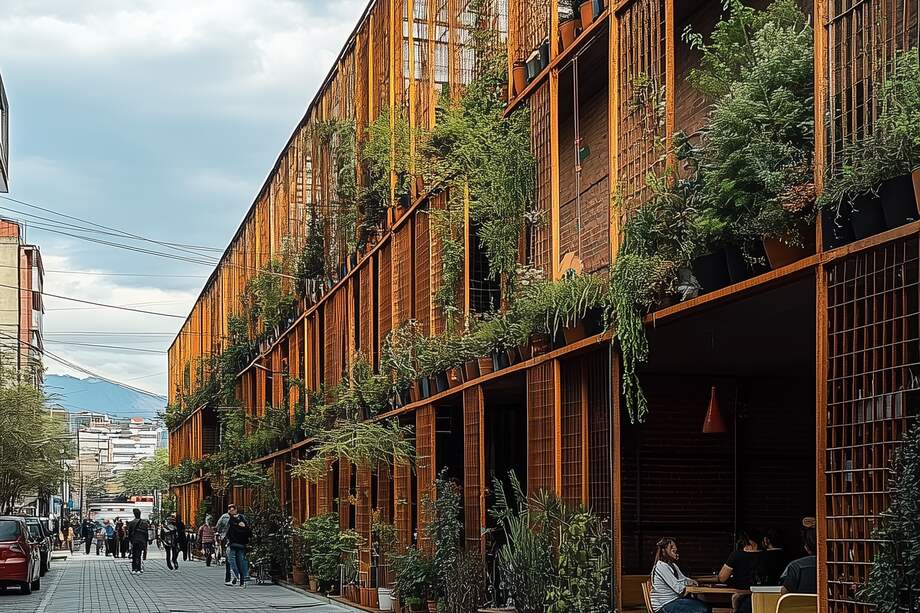 Iniciativa Colmena, una de las ganadoras del concurso, que busca reutilizar las fachadas de las bodegas para darles una segunda oportunidad.