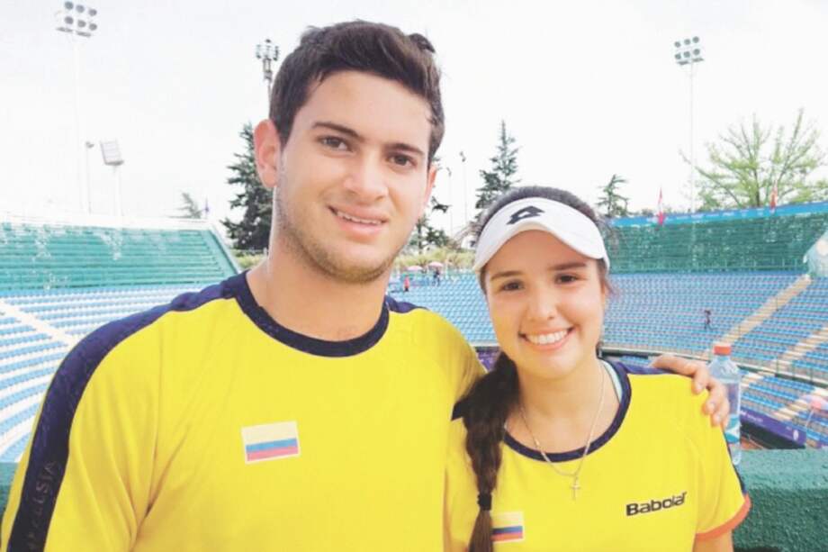 Nicolás Mejía y María Camila Osorio lograromn la medalla de plata en los Juegos Olímpicos de la Juventus 2018. / FCT