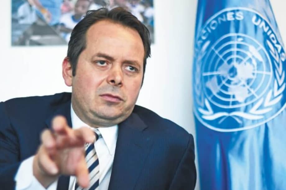 Carlos Ruiz Massieu, jefe de la Misión de Verificación de la ONU en Colombia, presenta este martes el informe trimestral de esa entidad ante el Consejo de Seguridad de Naciones Unidas. / Gustavo Torrijos