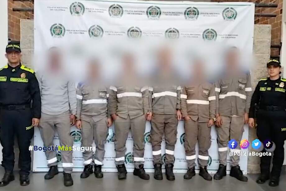 Los procesados tenían la intención de robar casi 3 metros de cable de fibra óptica en Engativá.