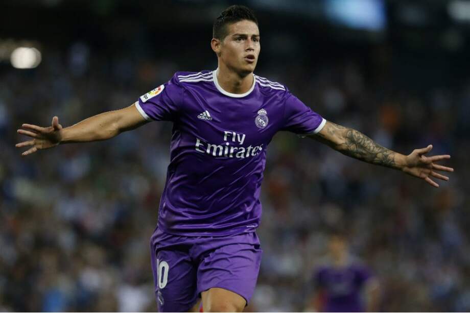 Jugando de titular, James convirtió en la victoria del Real 2-0 ante el Espanyol