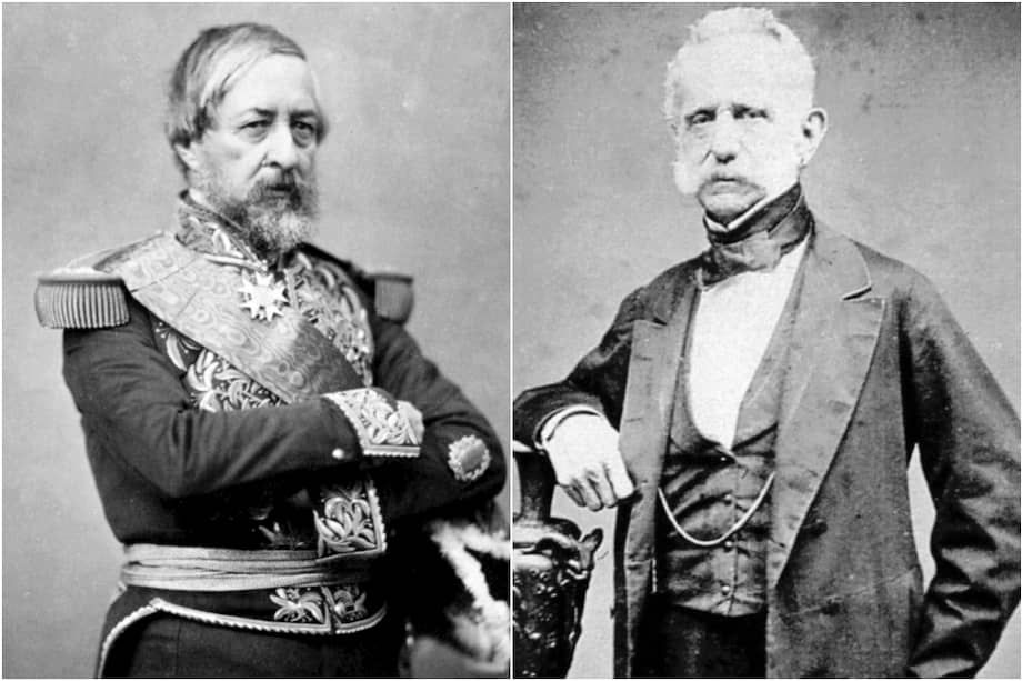 Los liberales Jose Hilario López (izquierda) y Tomás Cipriano de Mosquera impulsaron las grandes reformas de la segunda mitad del siglo XIX.