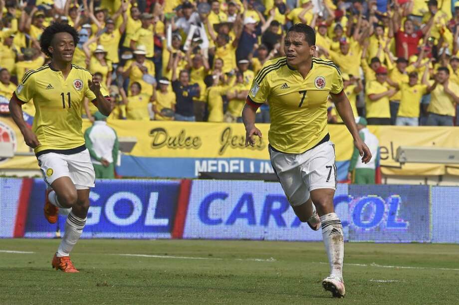 Carlos Bacca, delantero de la Selección Colombia. Foto: AFP