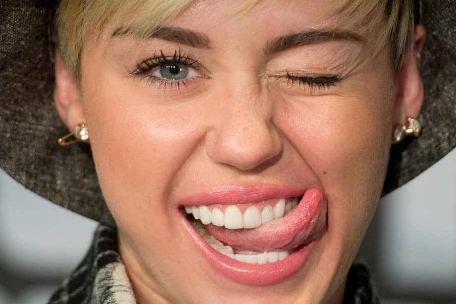 La cantante Miley Cyrus en su reciente visita a Alemania.