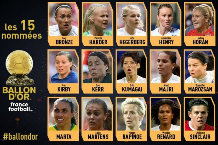 Por primera vez France Football premiará a las mujeres y a los hombres el mismo día