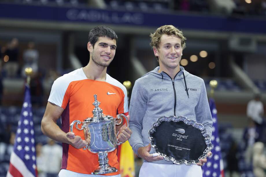 Carlos Alcaraz y Casper Ruud, nuevos número uno y dos del mundo, respectivamente, tras la final del US Open.
