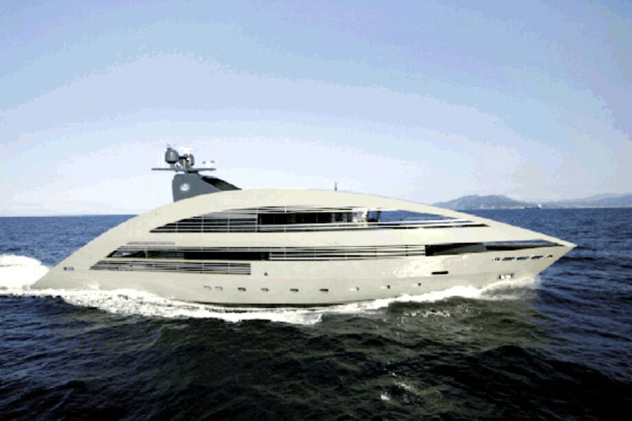 Un yate muy lujoso
