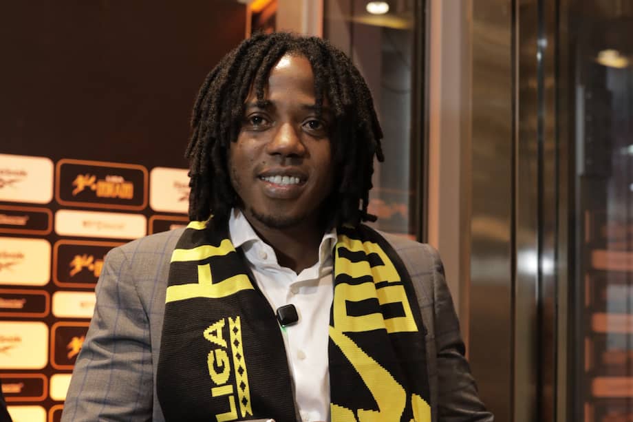 Carlos Sánchez durante la presentación de la Liga El Dorado.