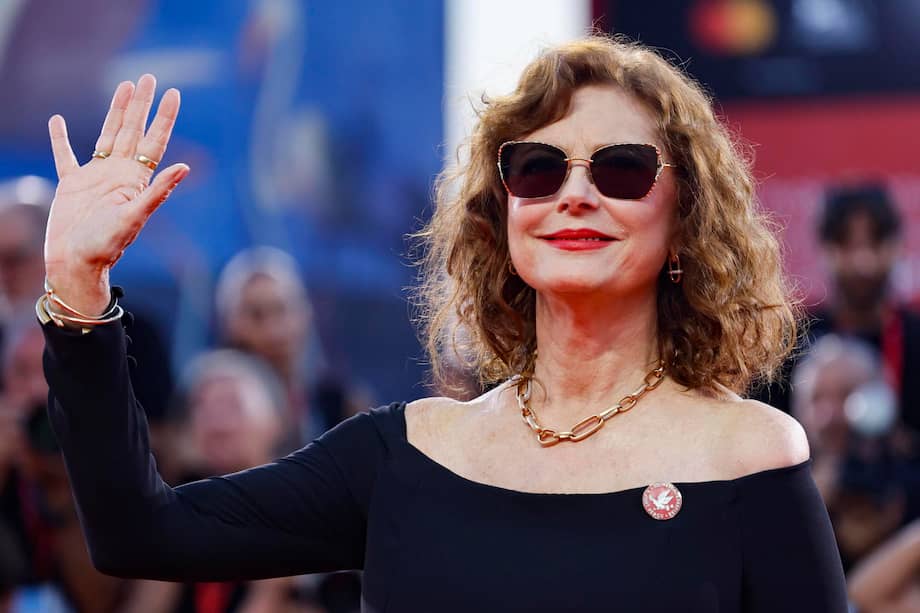 Susan Sarandon durante el estreno de la película "The echo chamber" en el Festival de Cine de Venecia.