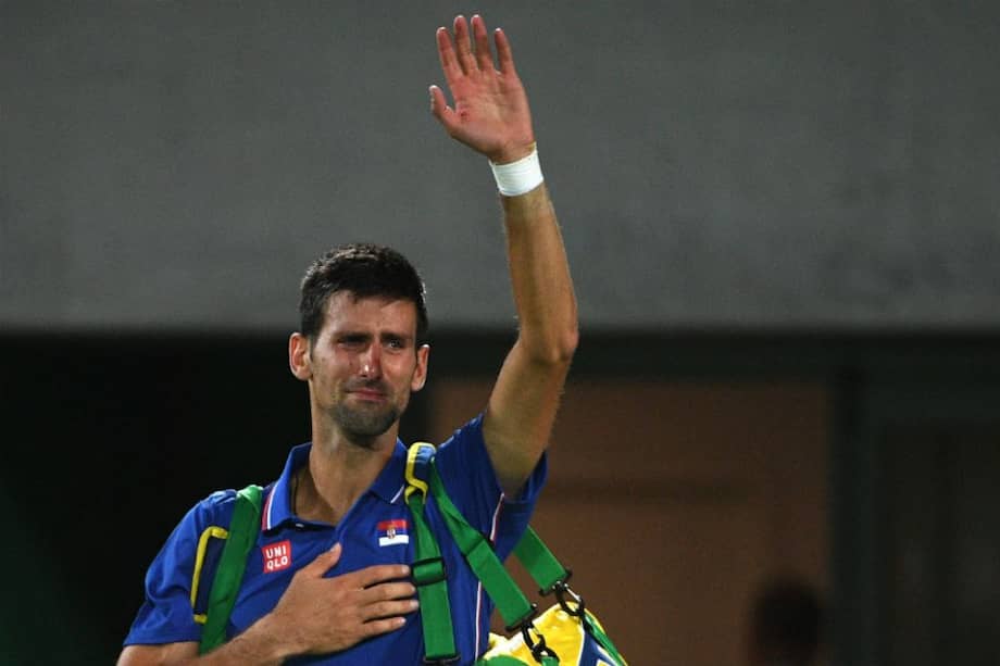 Novak Djokovic fue eliminado en primera ronda en los Juegos Olímpicos. Foto: AFP