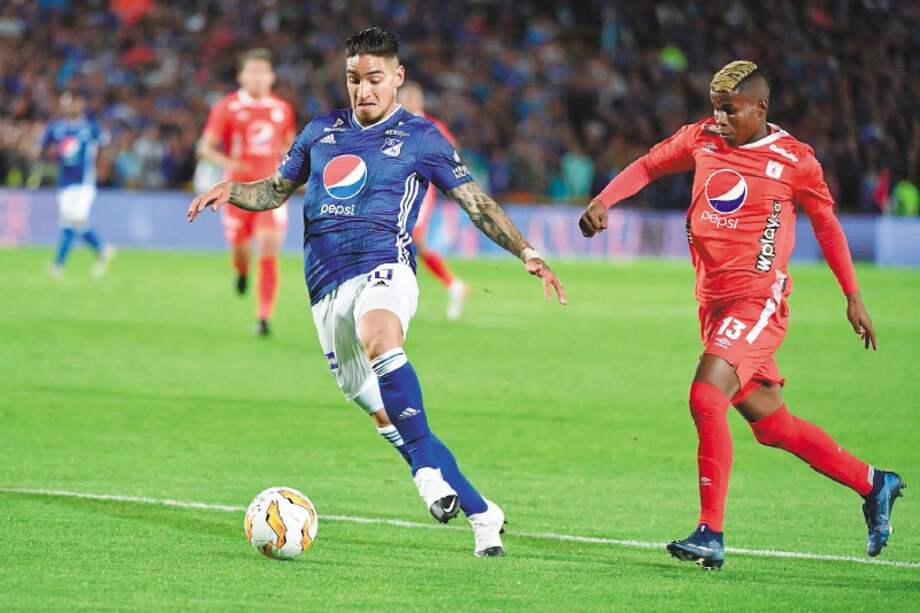 Cristian Arango lleva siete goles con la camiseta de Millonarios.