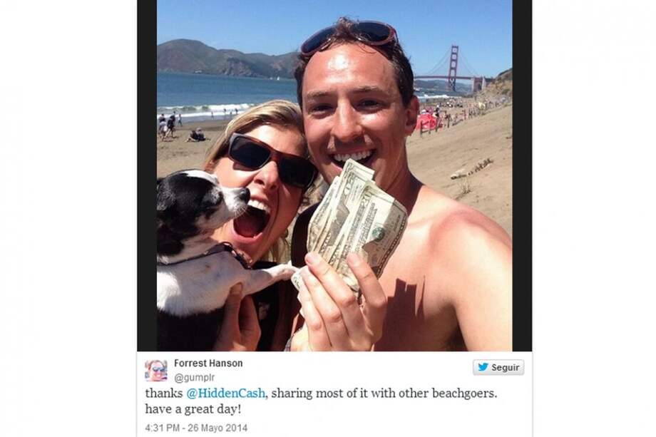 Gracias @HiddenCash, compartiré la mayor parte con otros visitantes de la playa. ¡Ten un gran día!/Captura de pantalla.