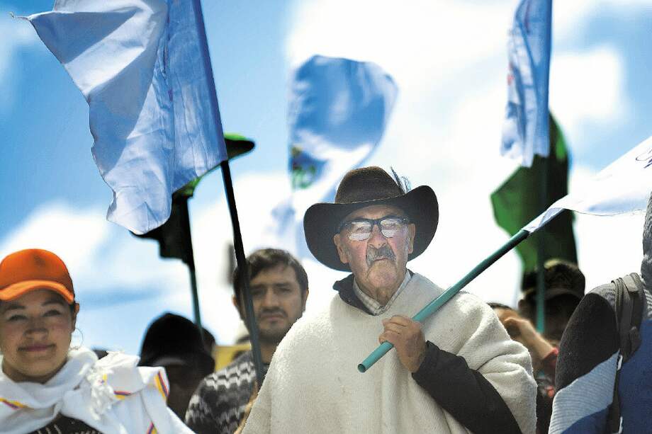 Ayer, campesinos, indígenas, estudiantes, centrales obreras, jóvenes y adultos se tomaron otra vez las calles de Bogotá. / Cristian Garavito - El Espectador