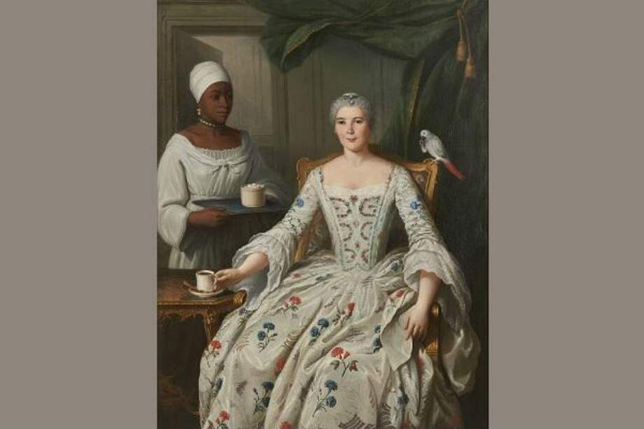 En la exposición están exhibidas las acuarelas que representan el buque esclavista La Marie-Séraphique, el cual deportó a 1.344 hombres, mujeres y niños africanos para la producción de azúcar en las plantaciones a América. / Cortesía Banco de la República