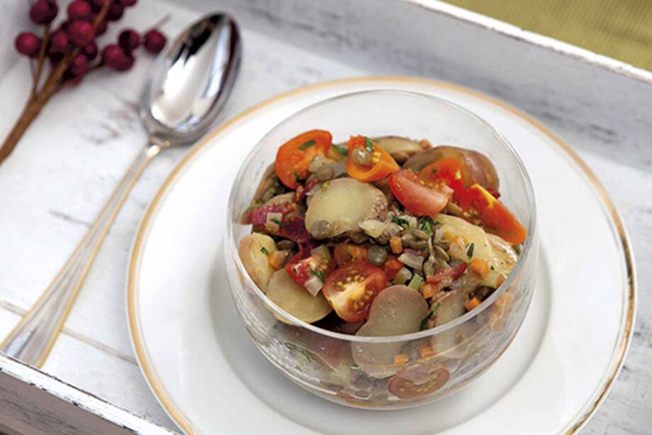 Recetas navideñas: naranjas rellenas con pan, jamón y manzana