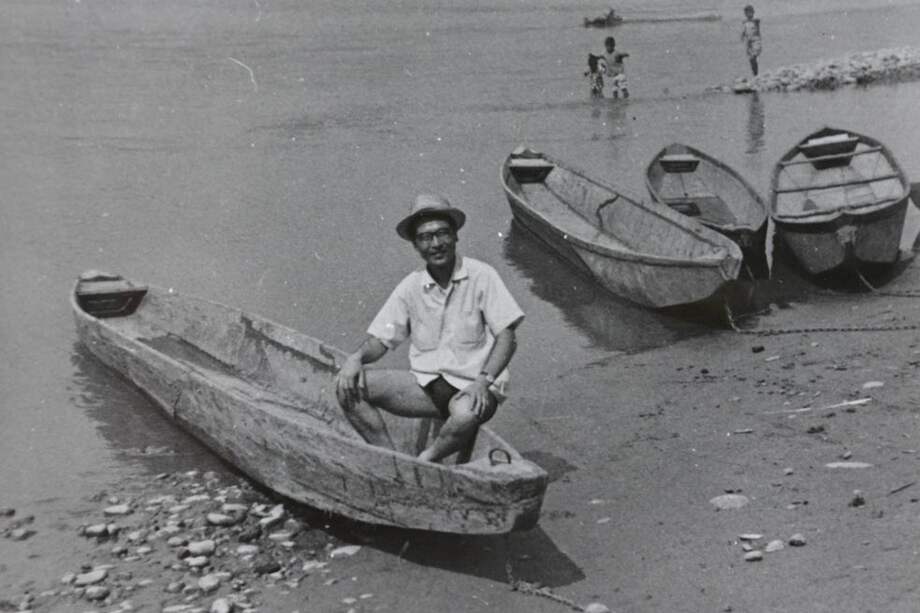 Yu Takeuchi en uno de sus tantos recorridos por Colombia. / Archivo familiar