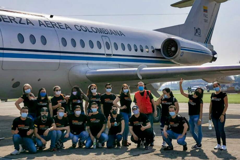 Este es el grupo de médicos que llegó a Leticia.