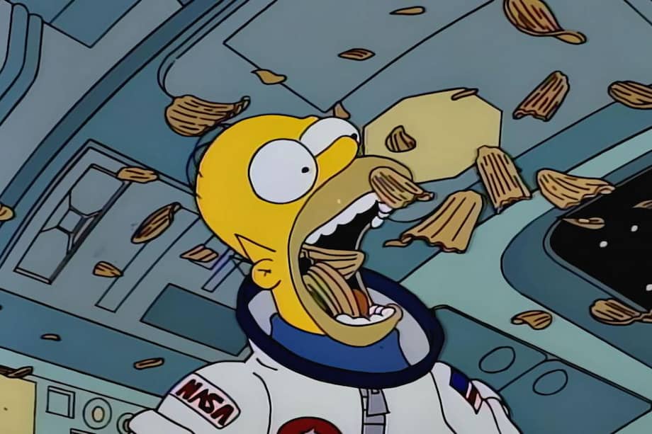 Homero Simpson en el espacio. / Cortesía