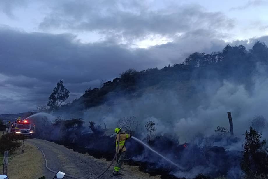Los incendios forestales en Nariño afectan a Los Andes Sotomayor, Ancuya, Santacruz, Linares, La Llanada y Guaitarilla.