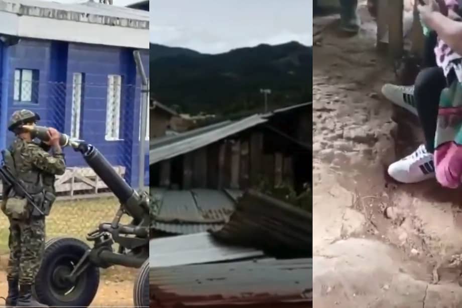 En videos que circulan en redes sociales se ve a las familias que buscan resguardarse del fuego cruzado mientras avanzan las operaciones militares.