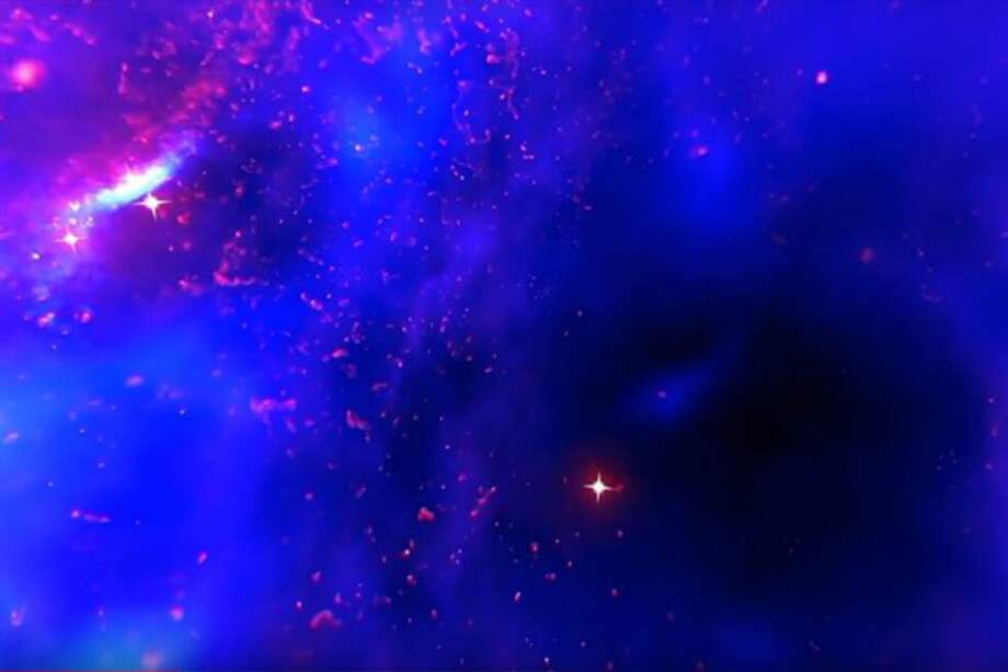 Esta visualización refleja los efectos de docenas de gigantes estelares. / CHANDRA X RAY OBSERVATORY/YOUTUBE