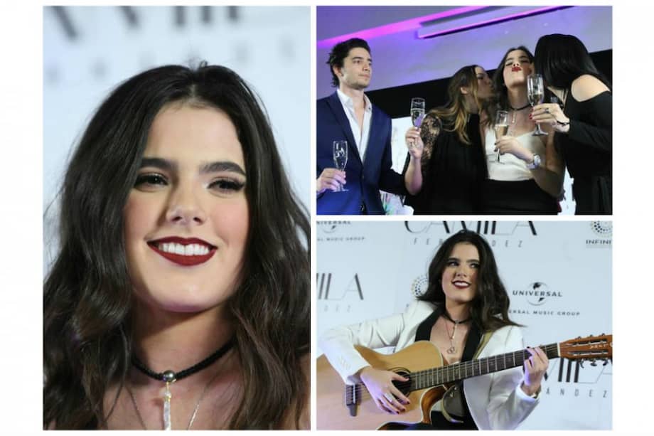 La familia del cantante mexicano Alejandro Fernández, Alejandro jr., América, Camila y América celebrando el cumpleaños de Camila. / EFE