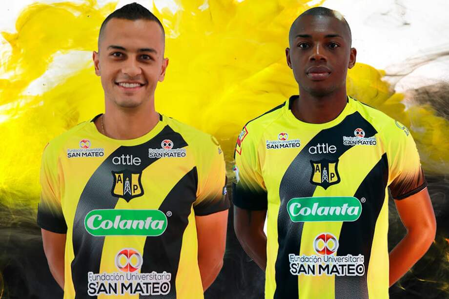 Luciano Ospina y Jeisson Palacios, nuevas contrataciones de Millonarios y Santa Fe, respectivamente. / @APetrolera