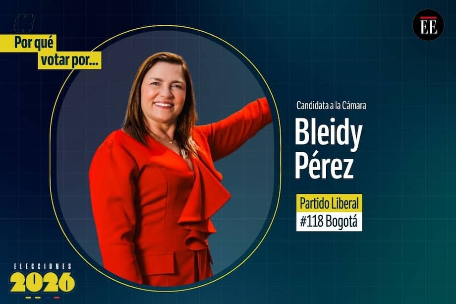 Bleidy Pérez es candidata a la Cámara. Va por el Partido Liberal.