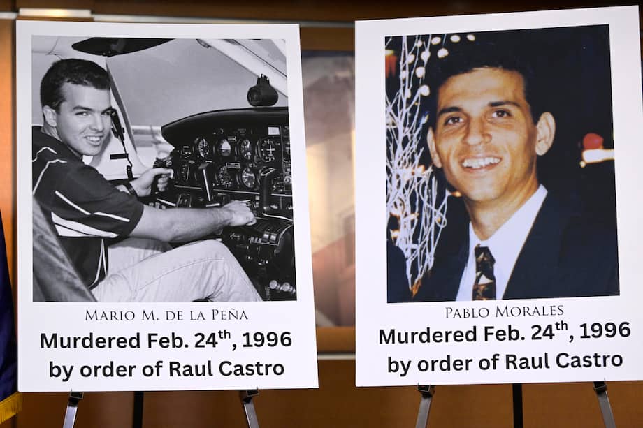 Dos de los cuatro miembros de la organización Hermanos al Rescate ocupantes del avión derribado por la Fuerza Aérea Cubana.