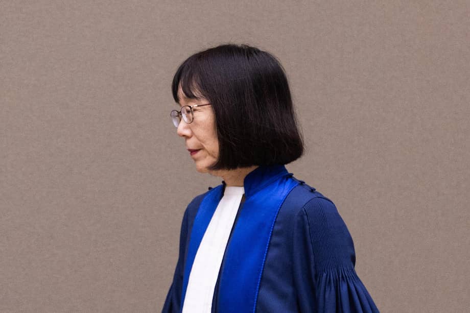Fotografía de archivo del 20 de noviembre de 2024 de la jueza Tomoko Akane en la Corte Penal Internacional (CPI) en La Haya (Países Bajos).