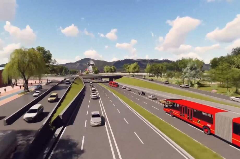 La troncal, que forma parte de la red original de Transmilenio, es vital para la primera línea del metro elevado. / Alcaldía de Bogotá