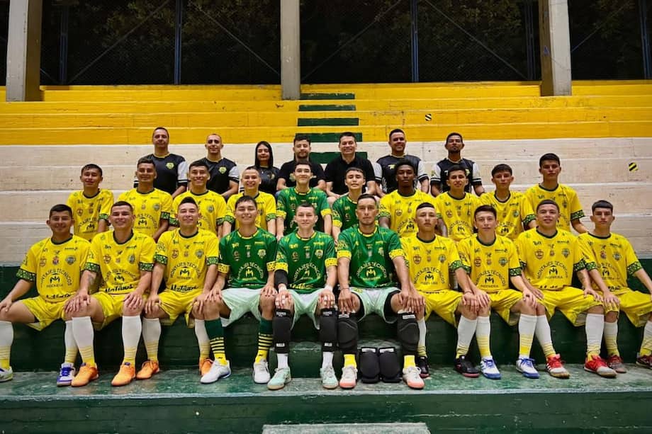 Plantel de Acacías-Sikuani, campeón de la Superliga de Microfútbol 2025.