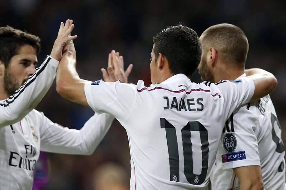 James Rodríguez, mediocampista del Real Madrid. Foto: AFP