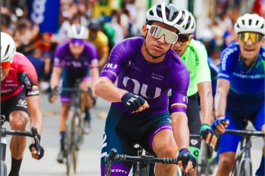 El ciclista colombiano Sergio Luis Henao en la segunda etapa de la Vuelta a Antioquia 2024.