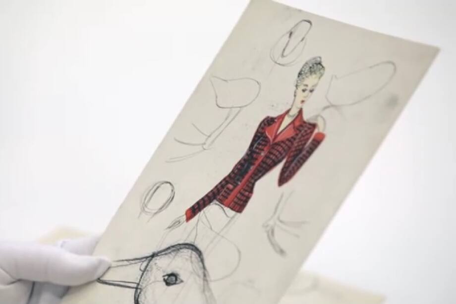 La silueta de mujer que Christian Dior reinventó en sus dibujos