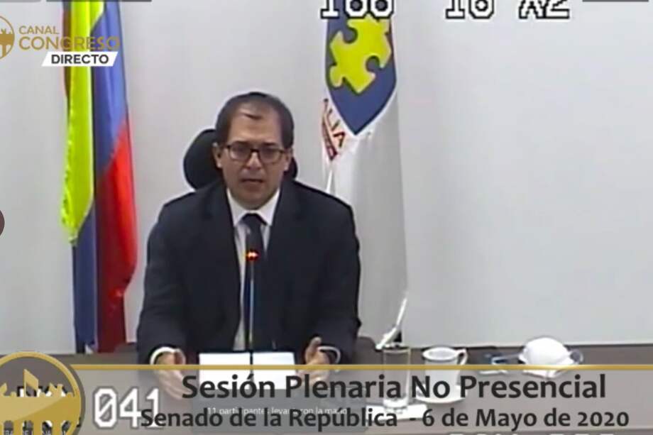 El fiscal general, Francisco Barbosa, hizo un balancee de la gestión de la Fiscalía durante la emergencia sanitaria por COVID-19. / Cortesía El Heraldo