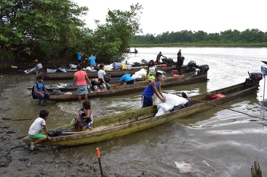 Los 905 indígenas estaban desplazados desde principios de diciembre de 2020. / Alcaldía de Bahía Solano.