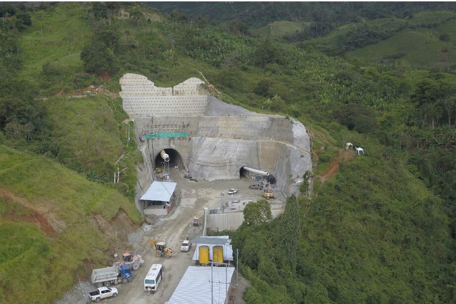 Túnel Tesalia, en la Autopista Pacífico Tres. / Cortesía ANI.