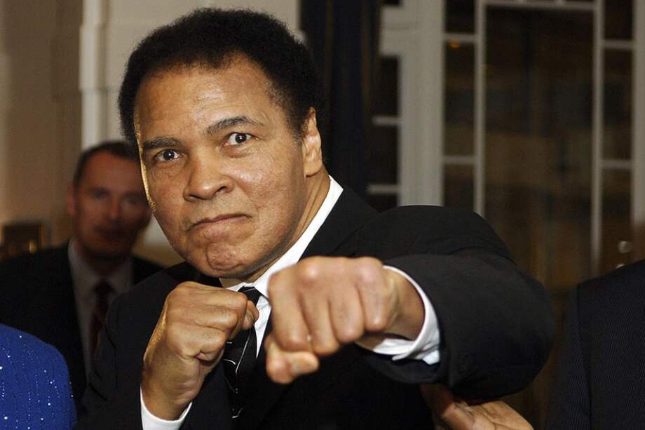 Cassius Clay, excampeón mundial de pesos pesados. Foto: AFP