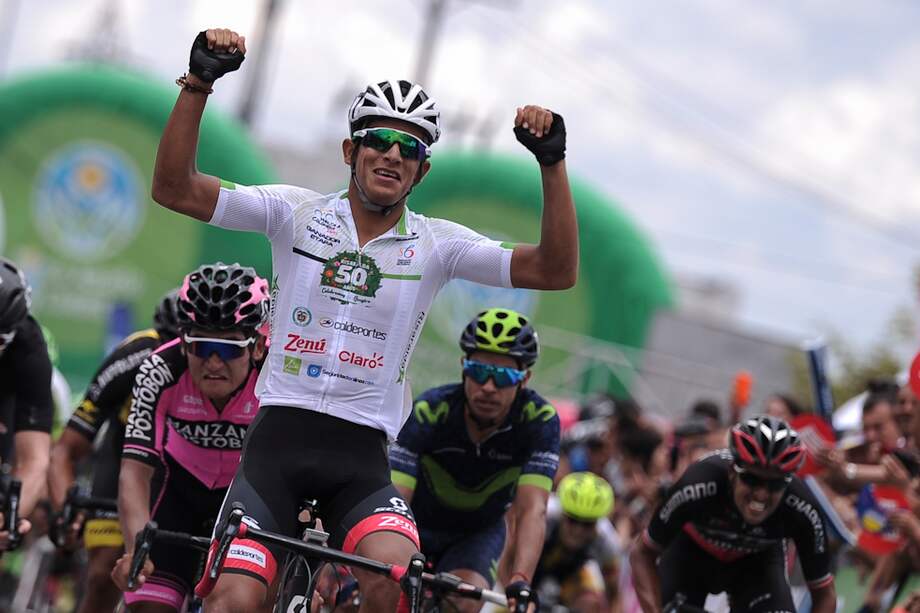 Nelson Soto se quedó con la victoria en la undécima etapa de la Vuelta a Colombia. / Mauricio Alvarado