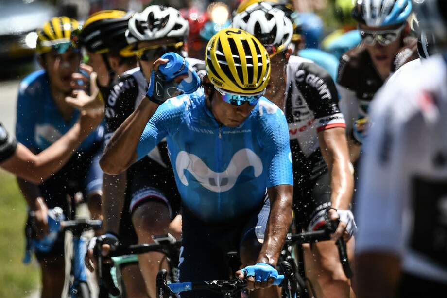 Nairo Quintana, ciclista colombiano del Movistar Team. / AFP