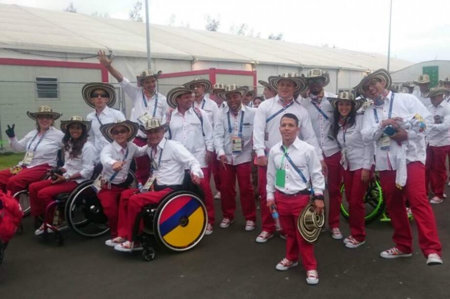 Parte de la delegación colombiana en los Juegos Paralímpicos de Río 2016. / Comité Paralímpico Colombiano