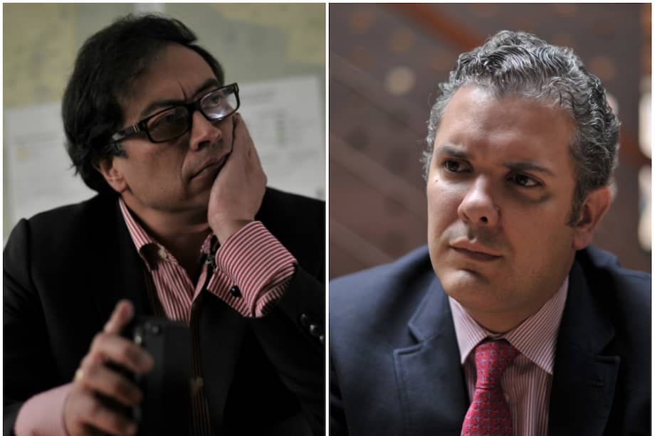 Gustavo Petro e Iván Duque. / Archivo El Espectador