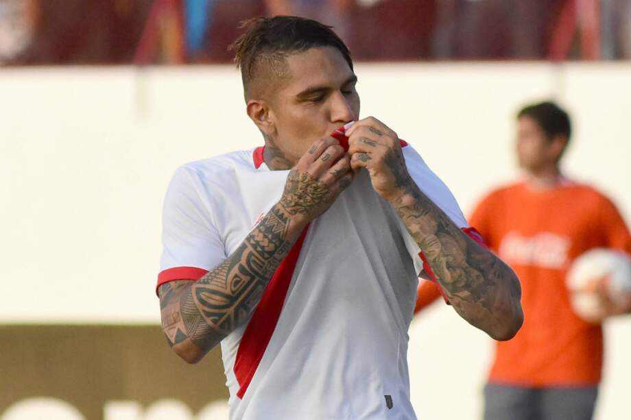 Paolo Guerrero, delantero de la selección de Perú.