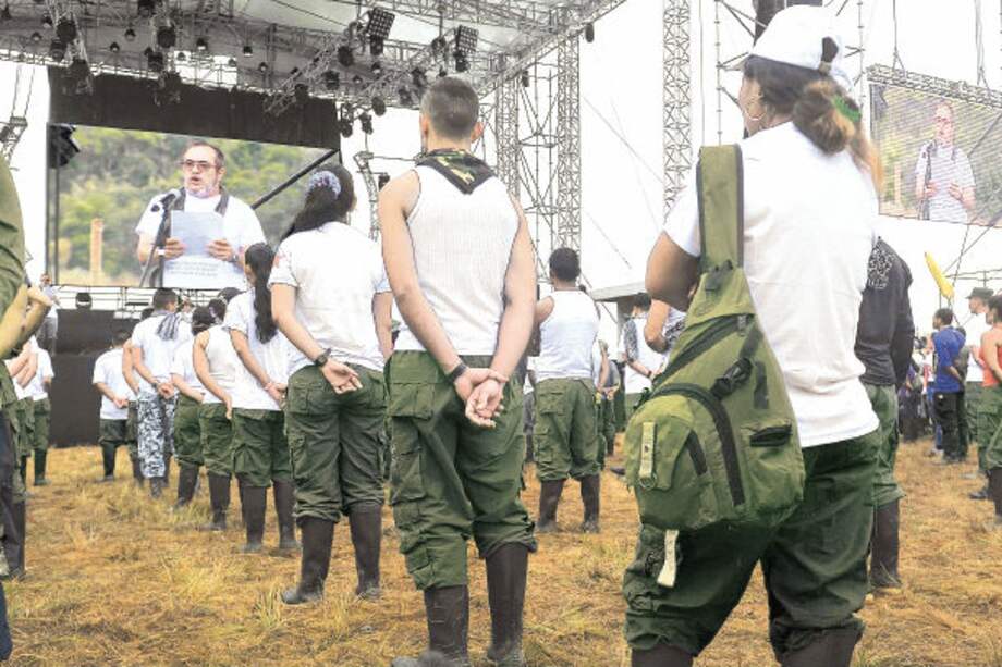 La dejación de más de 8.000 armas por parte de las Farc, también generó en agosto de 2017 la desmovilización de más de 10.000 hombres./Archivo.