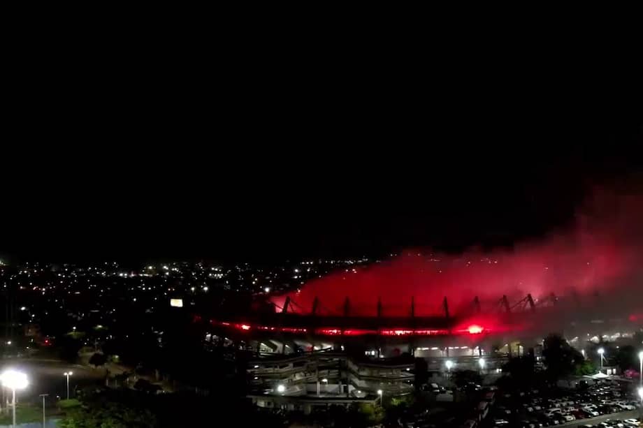 Así se veía el estadio Metropolitano Roberto Meléndez en Barranquilla durante la salida del Junior en la final de la Liga Betplay Dimayor 2025-II.
