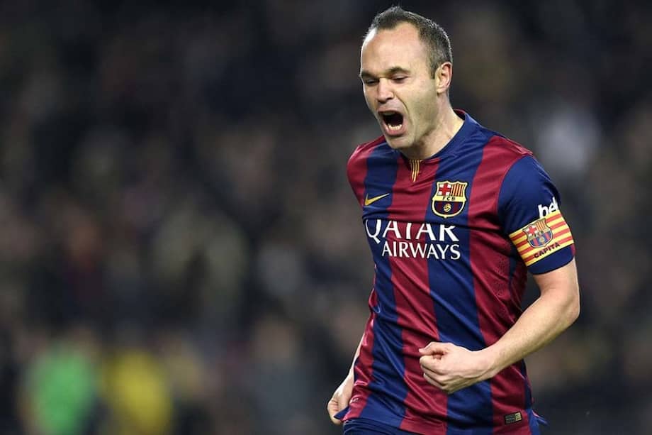 Andrés Iniesta, mediocampista del Barcelona. Foto: AFP