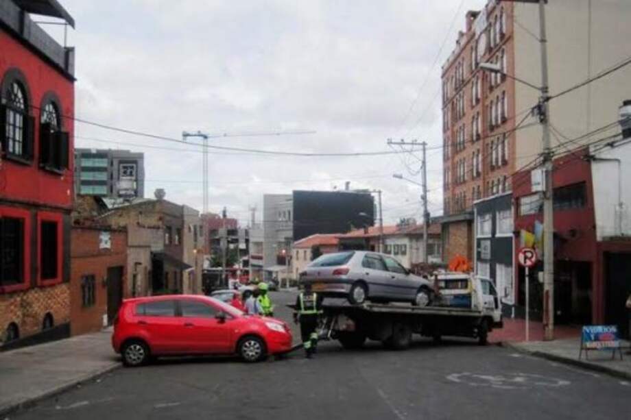 La mayor parte de los vehículos que resultan en los alrededores de las URI han estado involucrados en accidentes de tránsito. /Foto: archivo particular/ Alcaldía de Usaquén