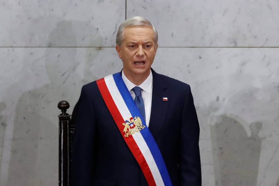 El presidente de Chile, José Antonio Kast, asiste a su discurso sobre el estado de la nación en Valparaíso, Chile, el 1 de junio de 2026.