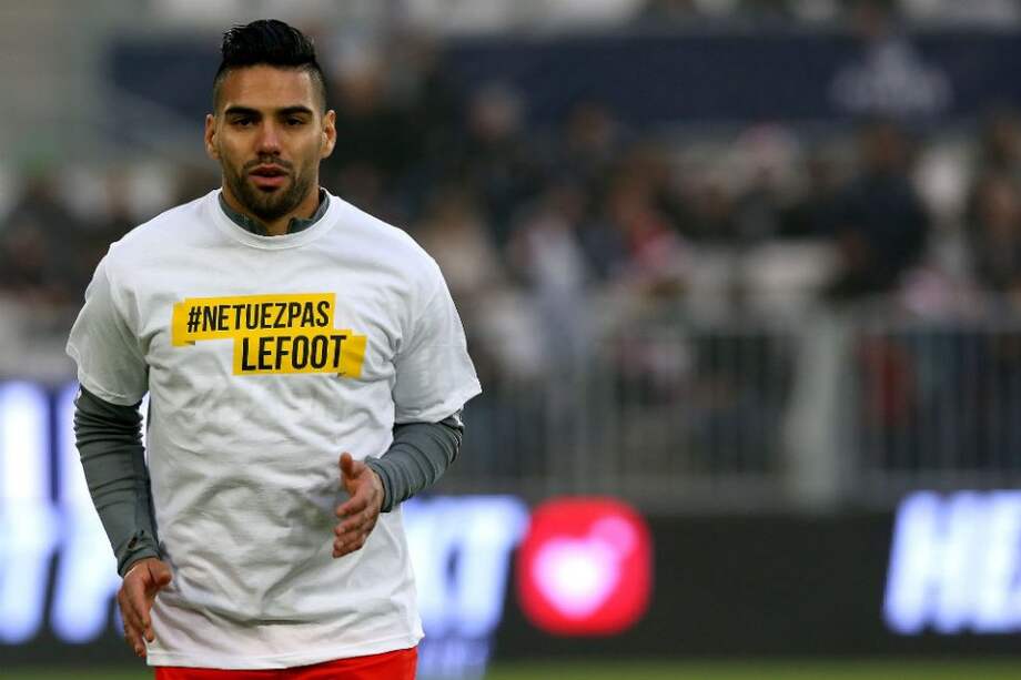 Radamel Falcao, delantero del Mónaco. Foto: AFP